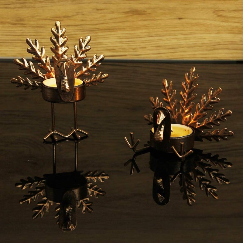 SAND MINE Metal Turkey Tea Light Candle Holders, Thanksgiving Candle Holder, Turkey Candle Holder, Metal Candle Holder, Thanksgiving Home Table Decoration (6) - Image 3